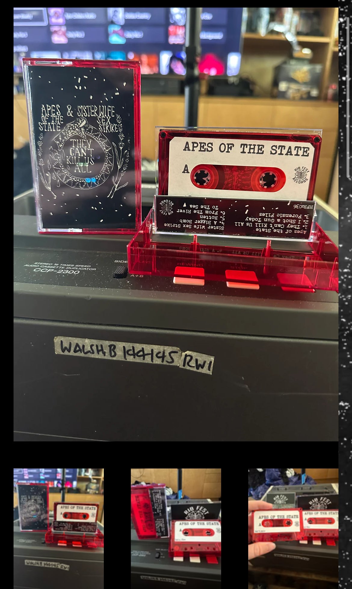 They Can't Kill Us All Split Cassette Tape - ORDER FROM PUNK WITH A CAMERA STORE