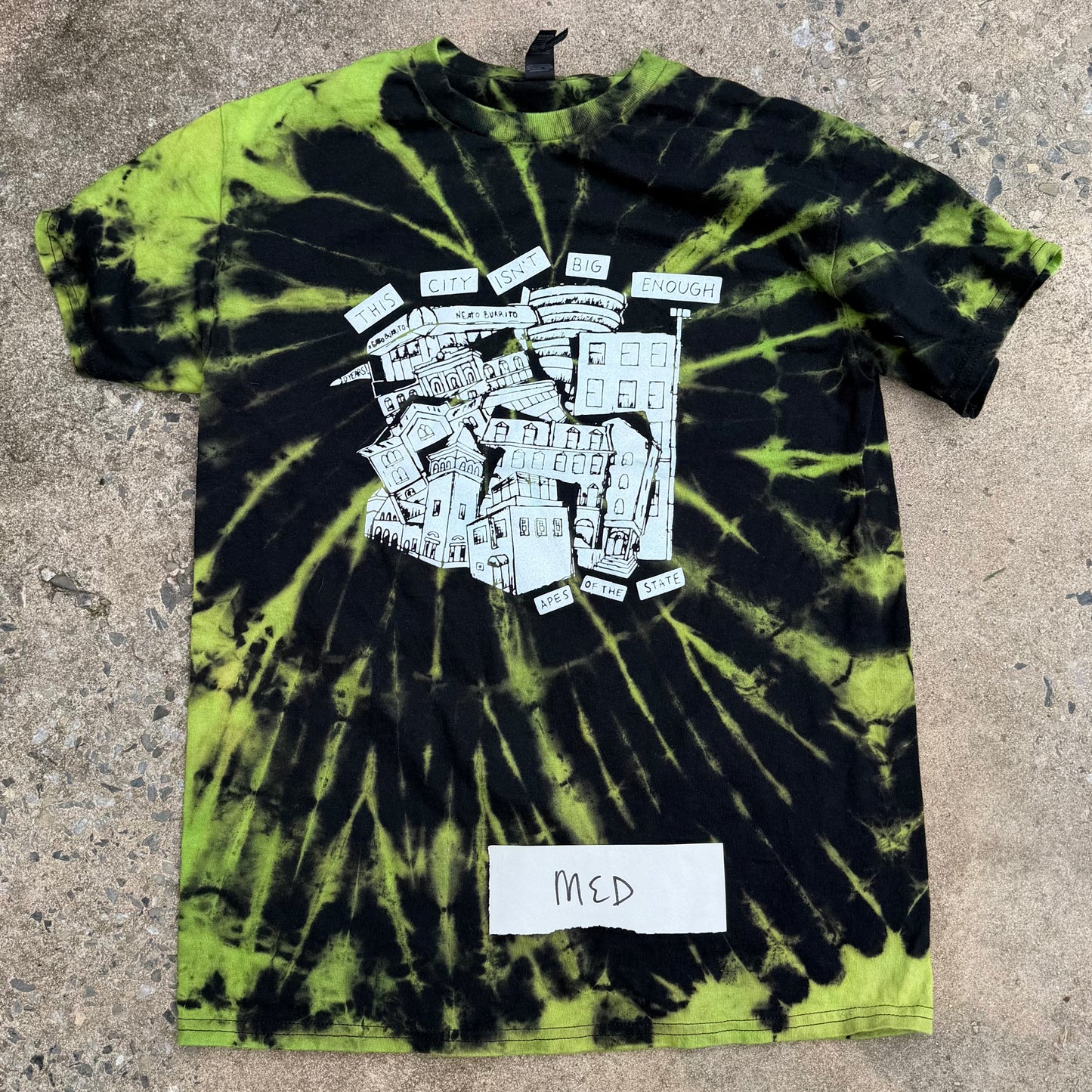 Medium Hand Dyed This City Isn't Big Enough 10 Year Anniversary Shirt