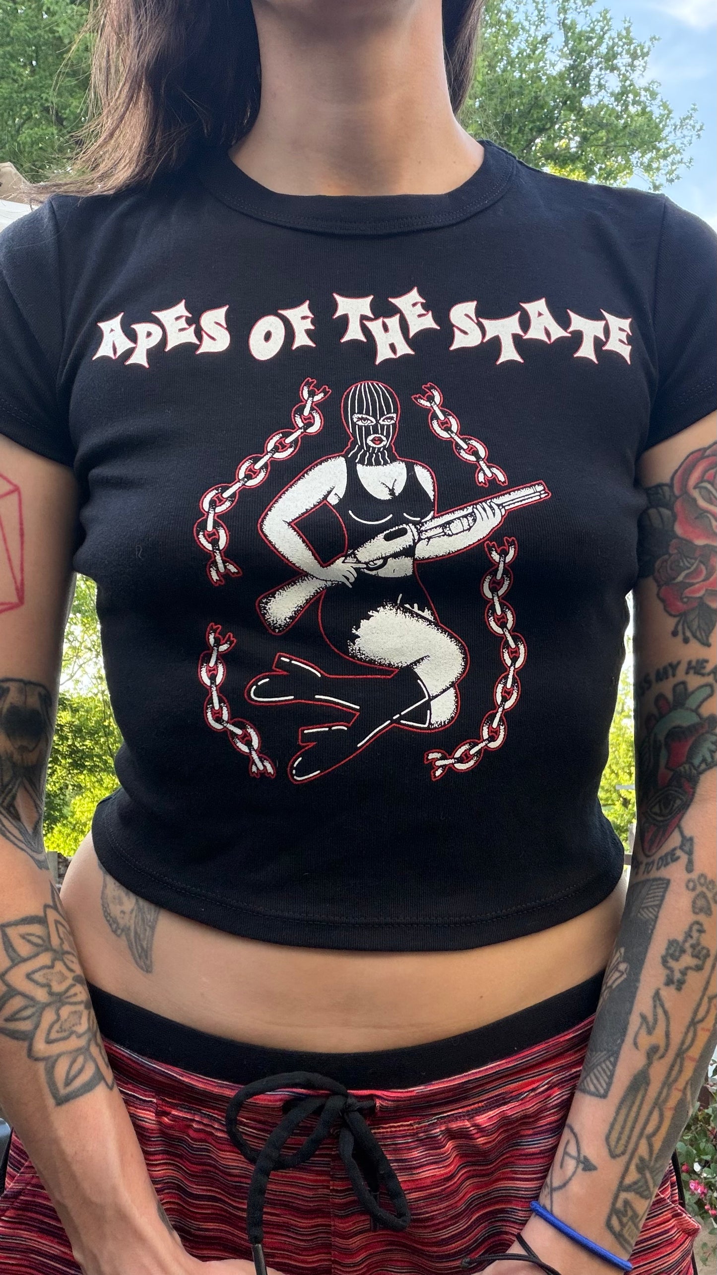 Gun Lady Baby Doll Tee