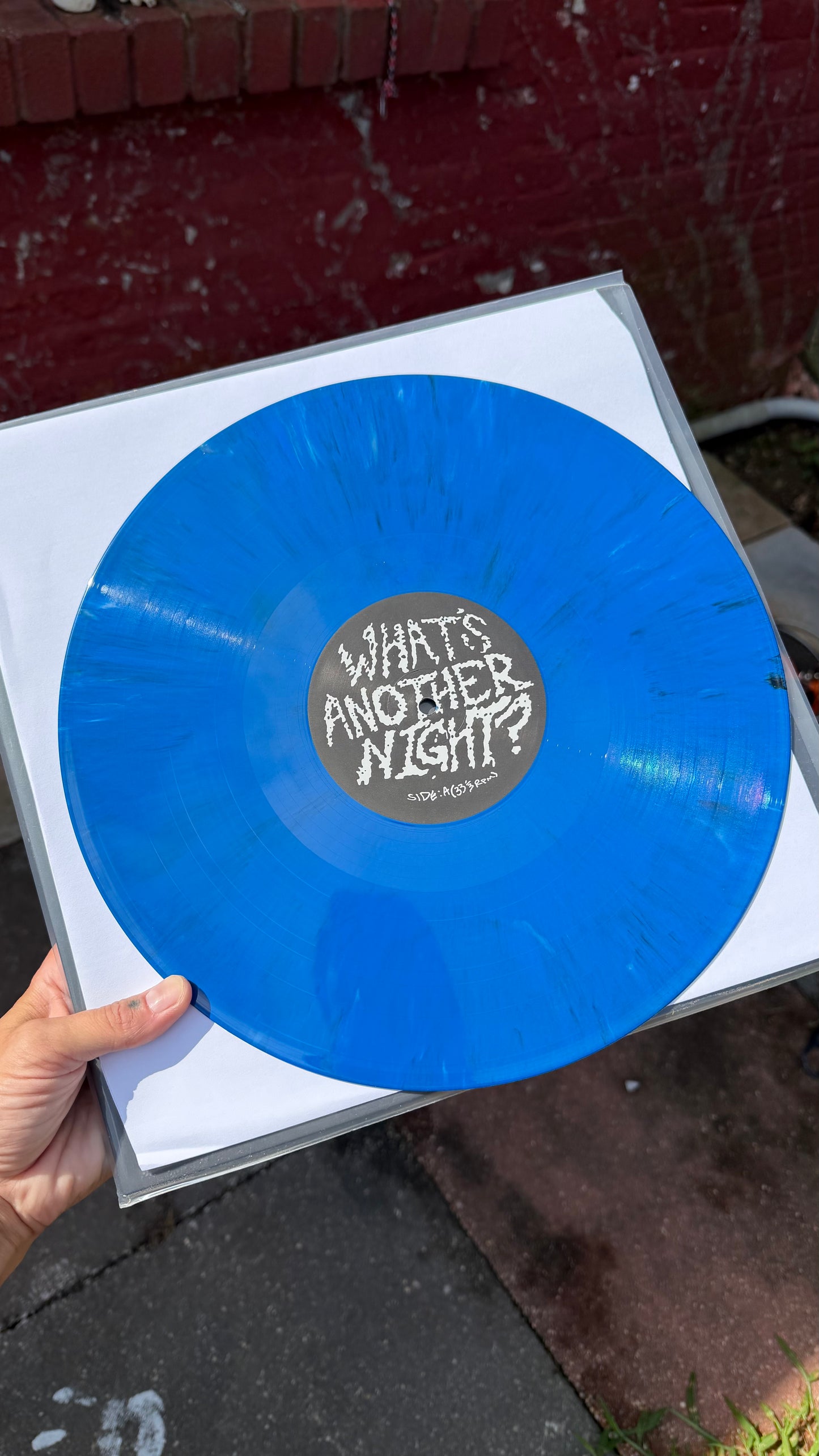 What's Another Night? 12" Vinyl (Euro Variant - Atlantic Ocean Blue)