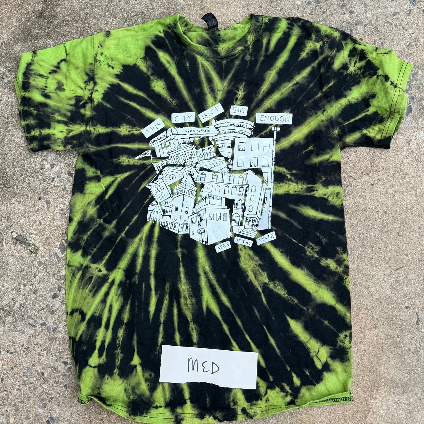 Medium Hand Dyed This City Isn't Big Enough 10 Year Anniversary Shirt
